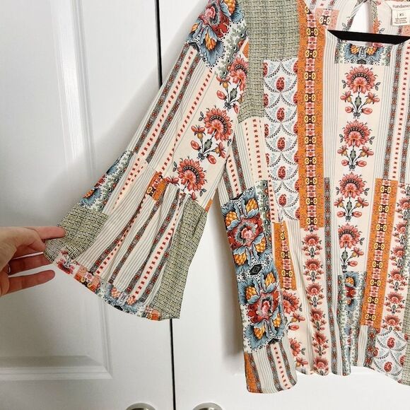 Sundance Catalog Floral Print Top Shirt Size XS - Picture 3 of 4